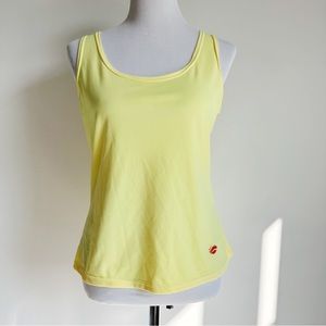 MS Designs Women’s Yellow Sport Tennis Tank, size Small